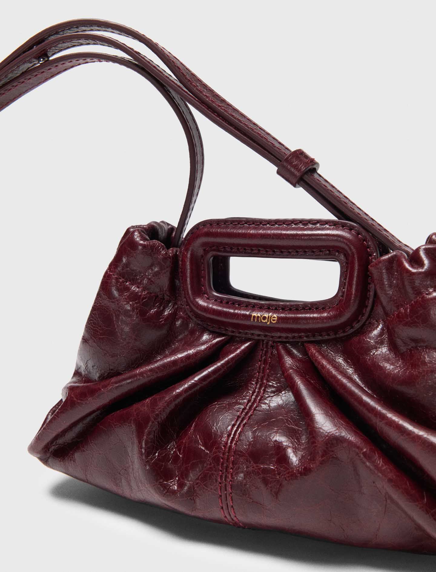 Bolso mini Milpli de cuero con efecto agrietado