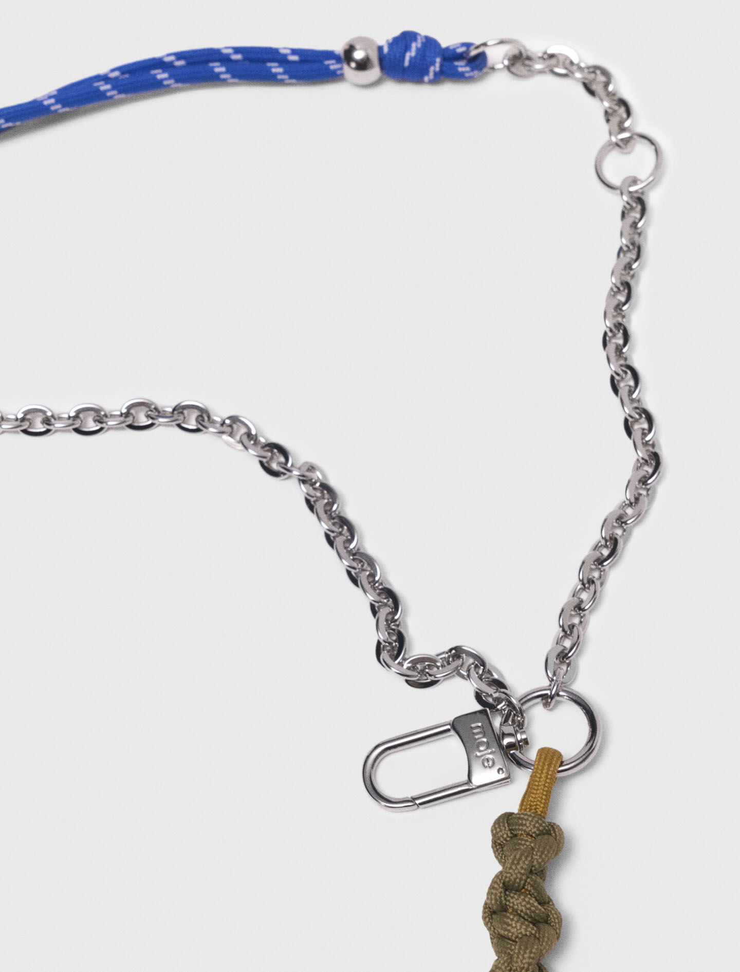 Colgantes de bolsa con mezcla de cadena y cordón