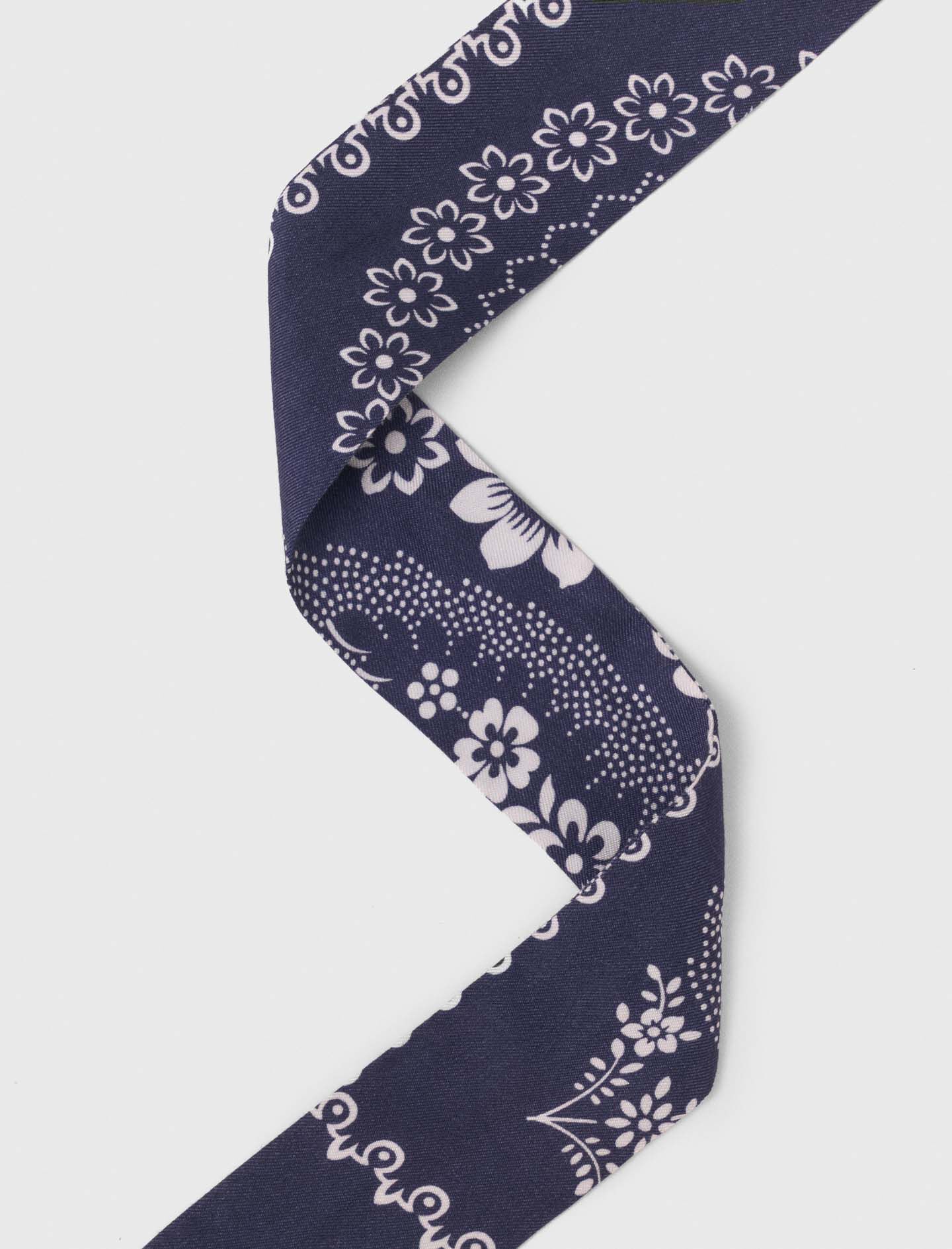 Cinta con estampado de tela twill