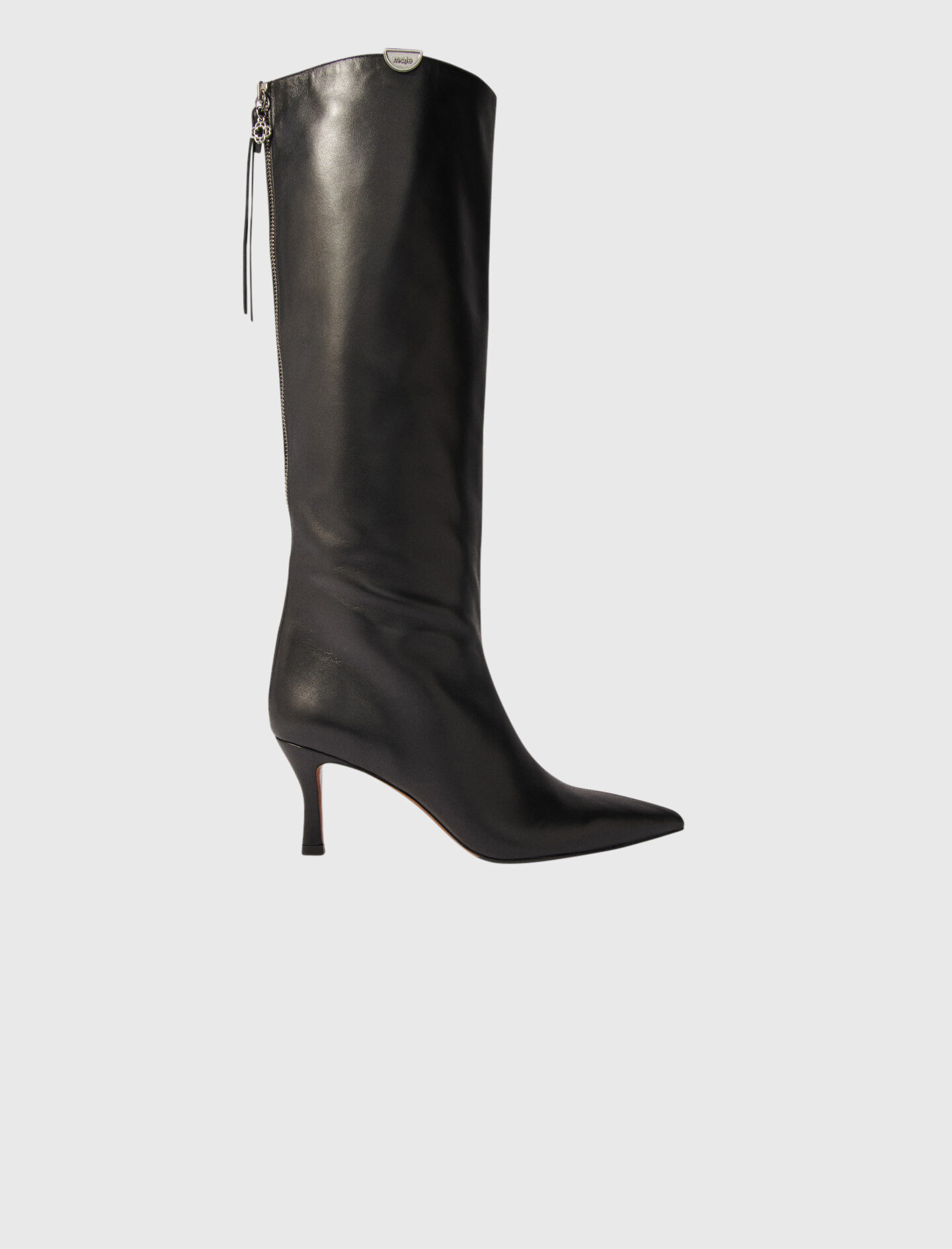 Botas de cuero punta estrecha