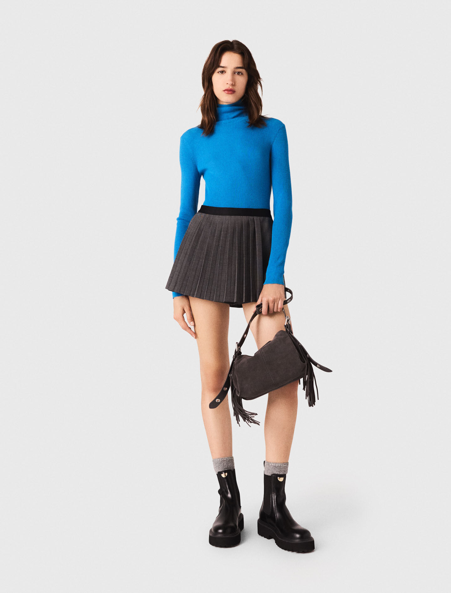 Sweater tipo segunda piel con cuello alto