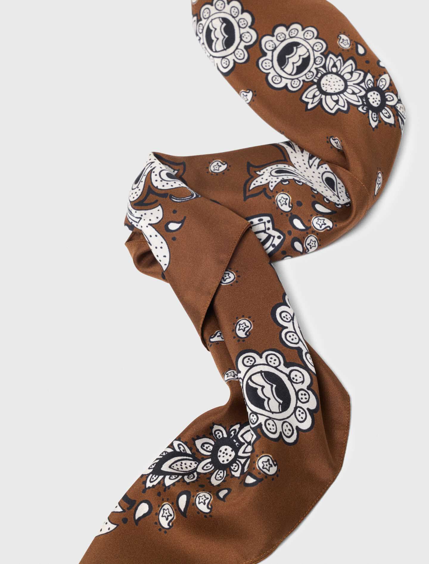 Pashmina estampada de seda