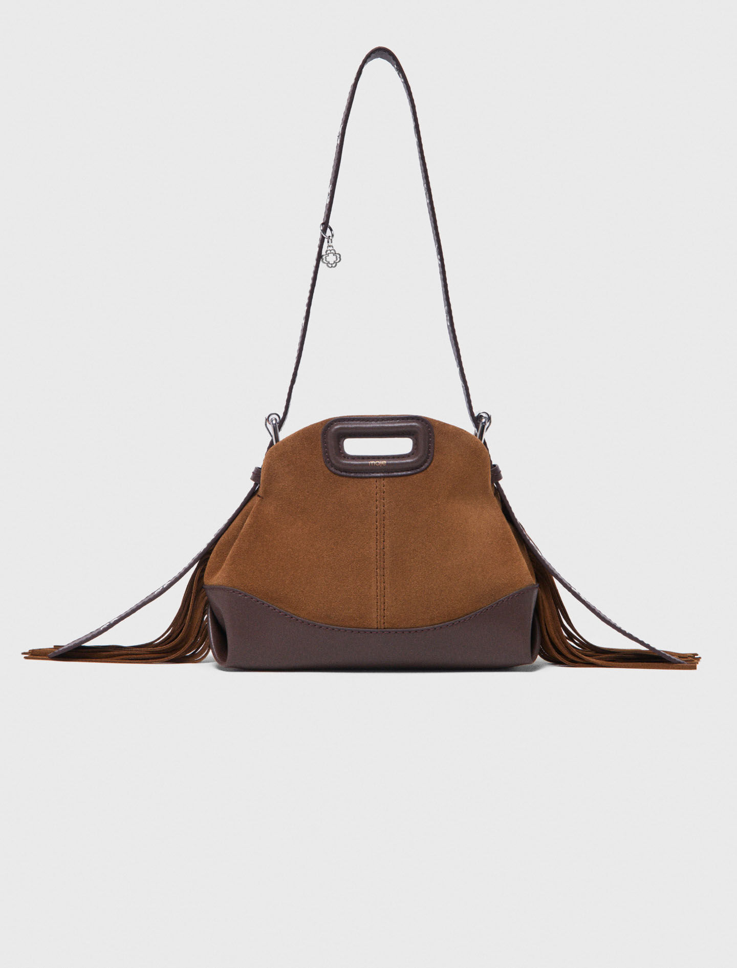 Bolso Miss M de cuero y ante