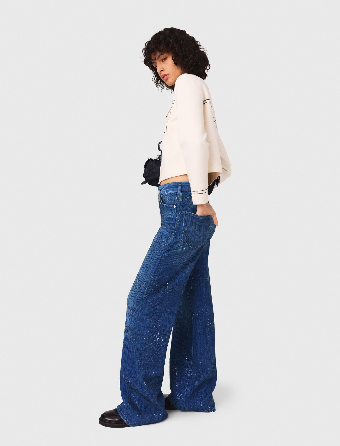 Pantalones vaqueros con cristales