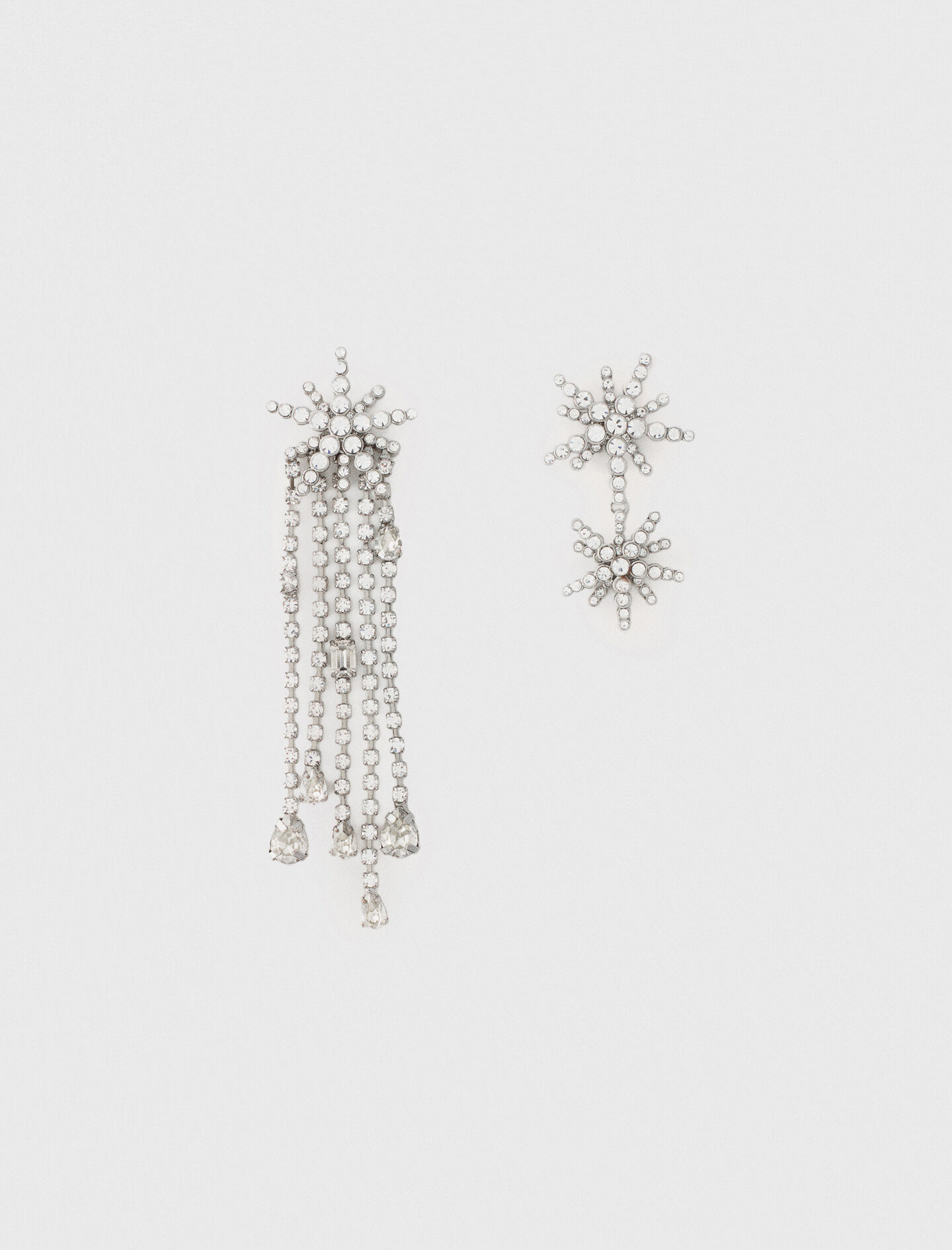 Aretes con brillantes de estrella
