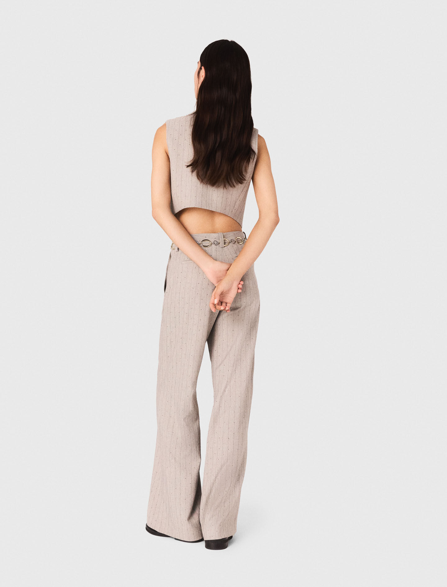 Pantalones de traje con lentejuelas