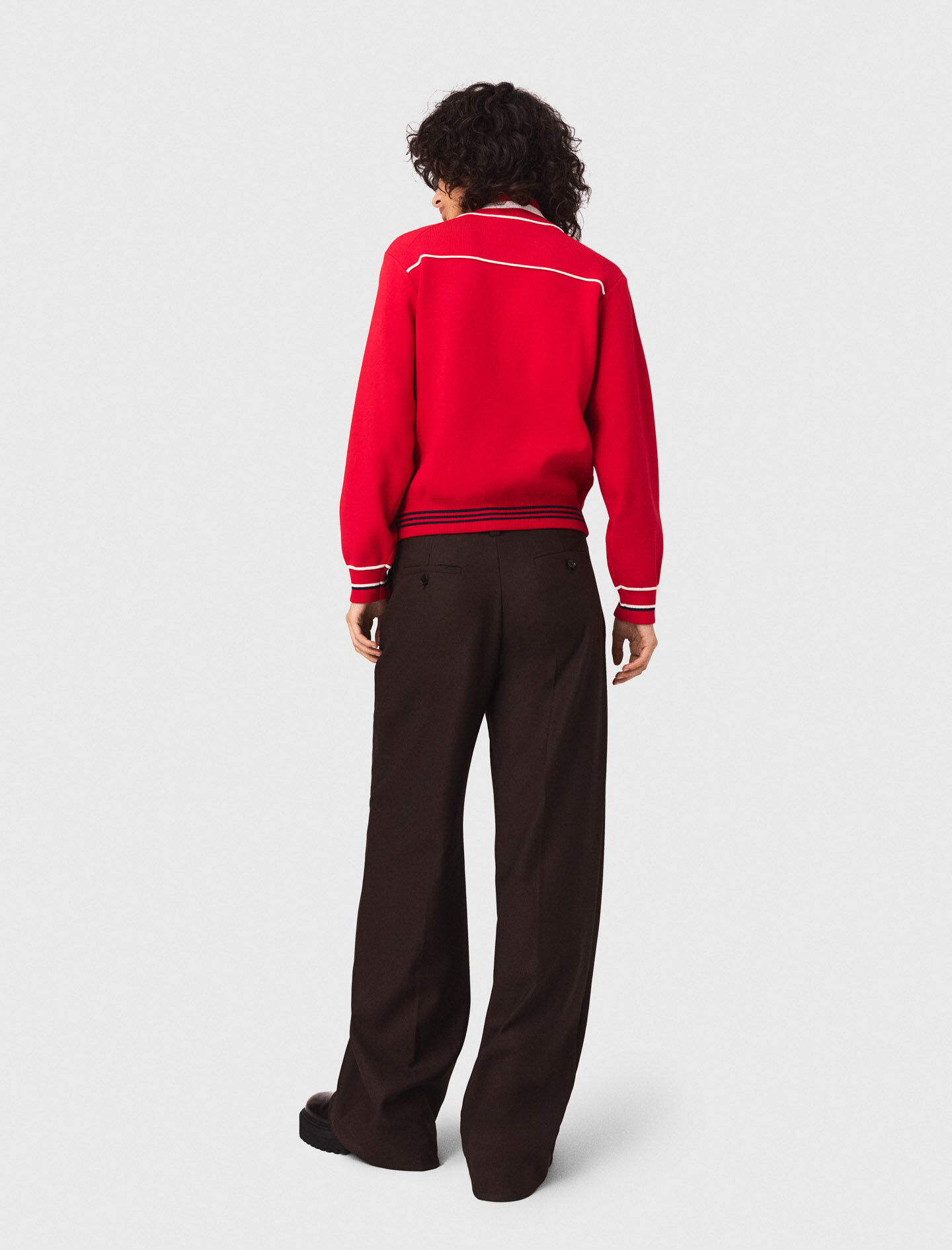 Pantalones de traje de pierna ancha