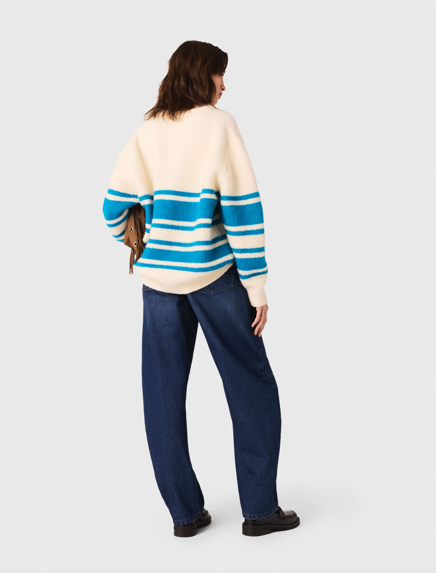 Sweater oversize de mezcla de lana