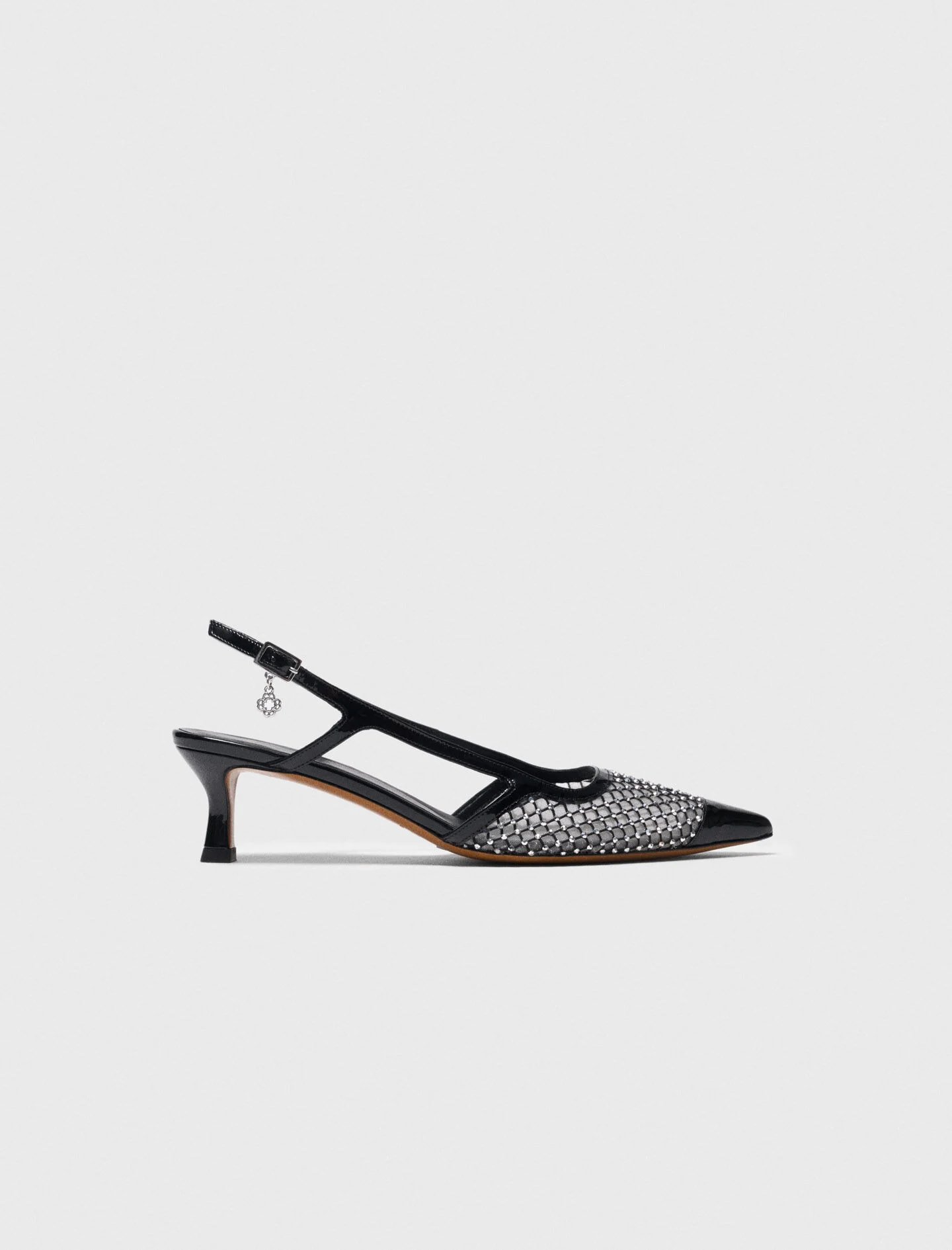 Zapatillas de malla con cristales