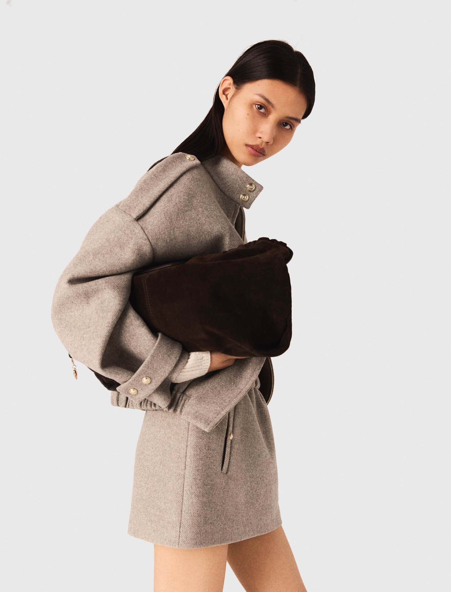 Bolso bandolera de ante Milpli