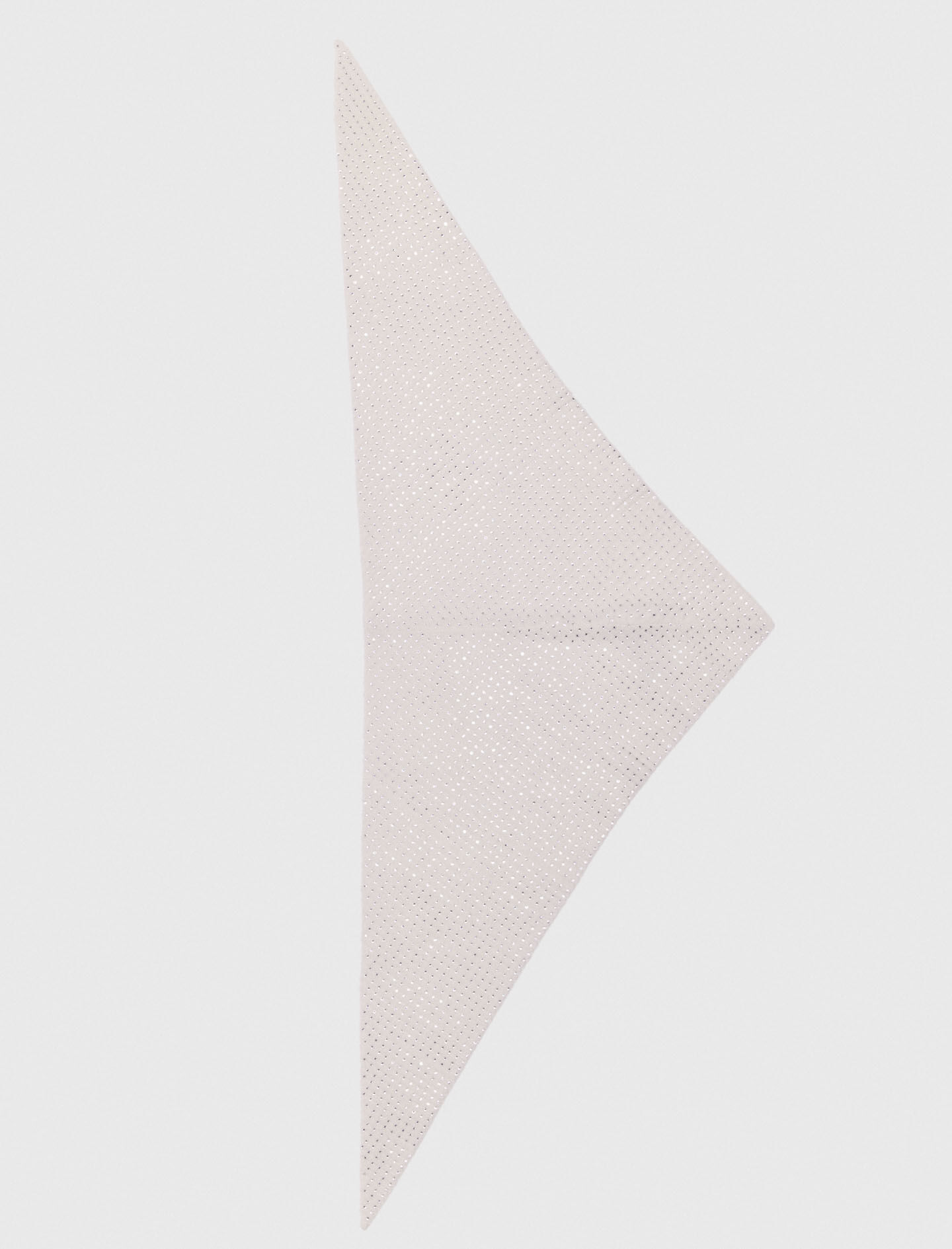 Pañuelo triangular de lana con brillantes