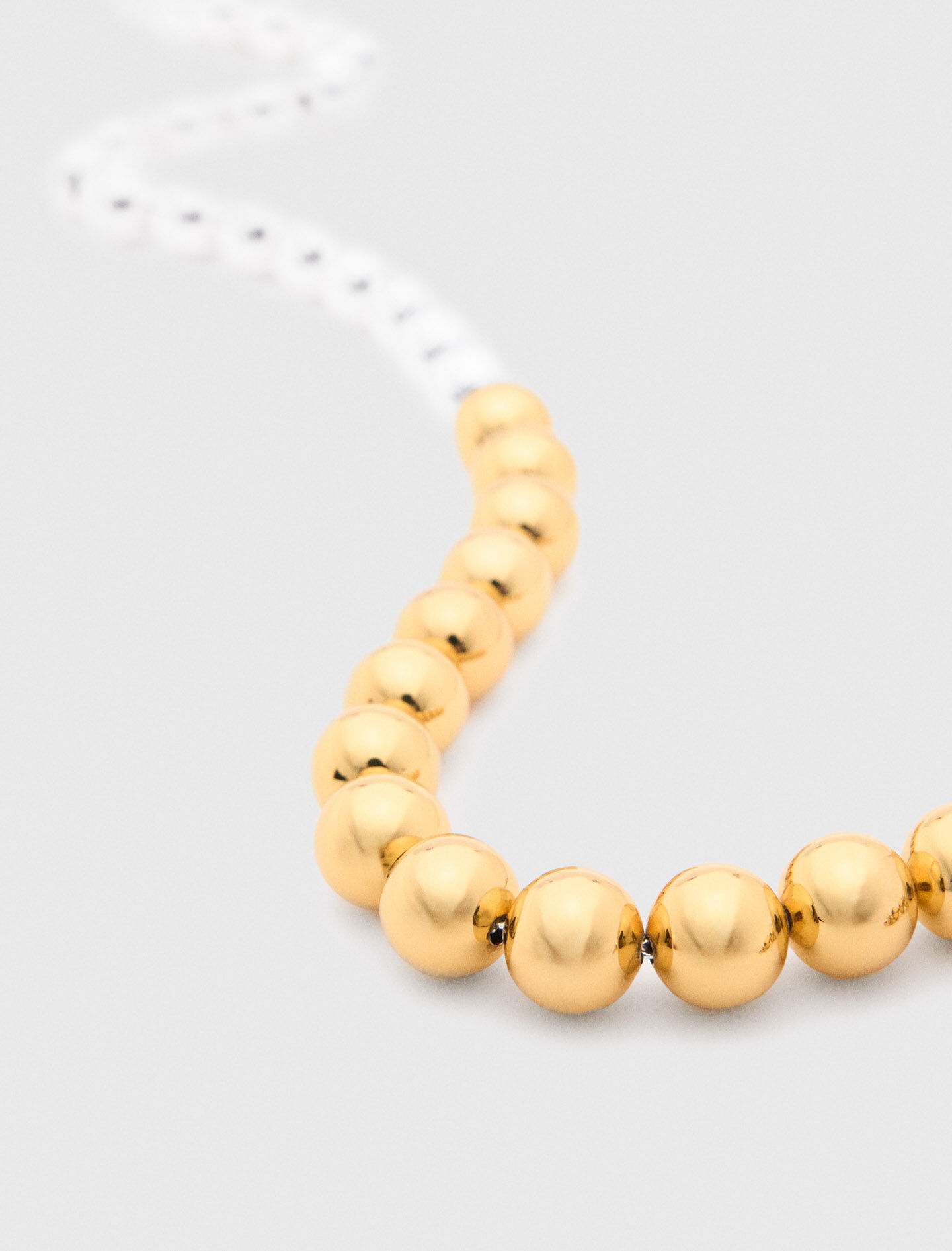 Collar de perlas bicolor