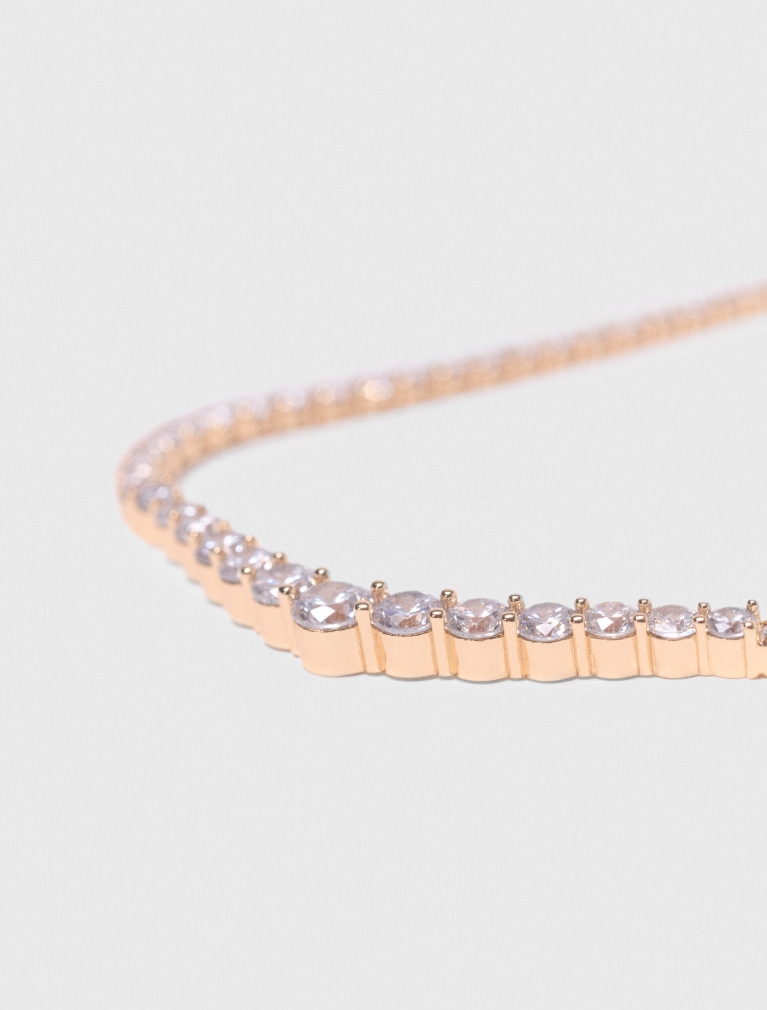 Collar de diamantes estilo cascada