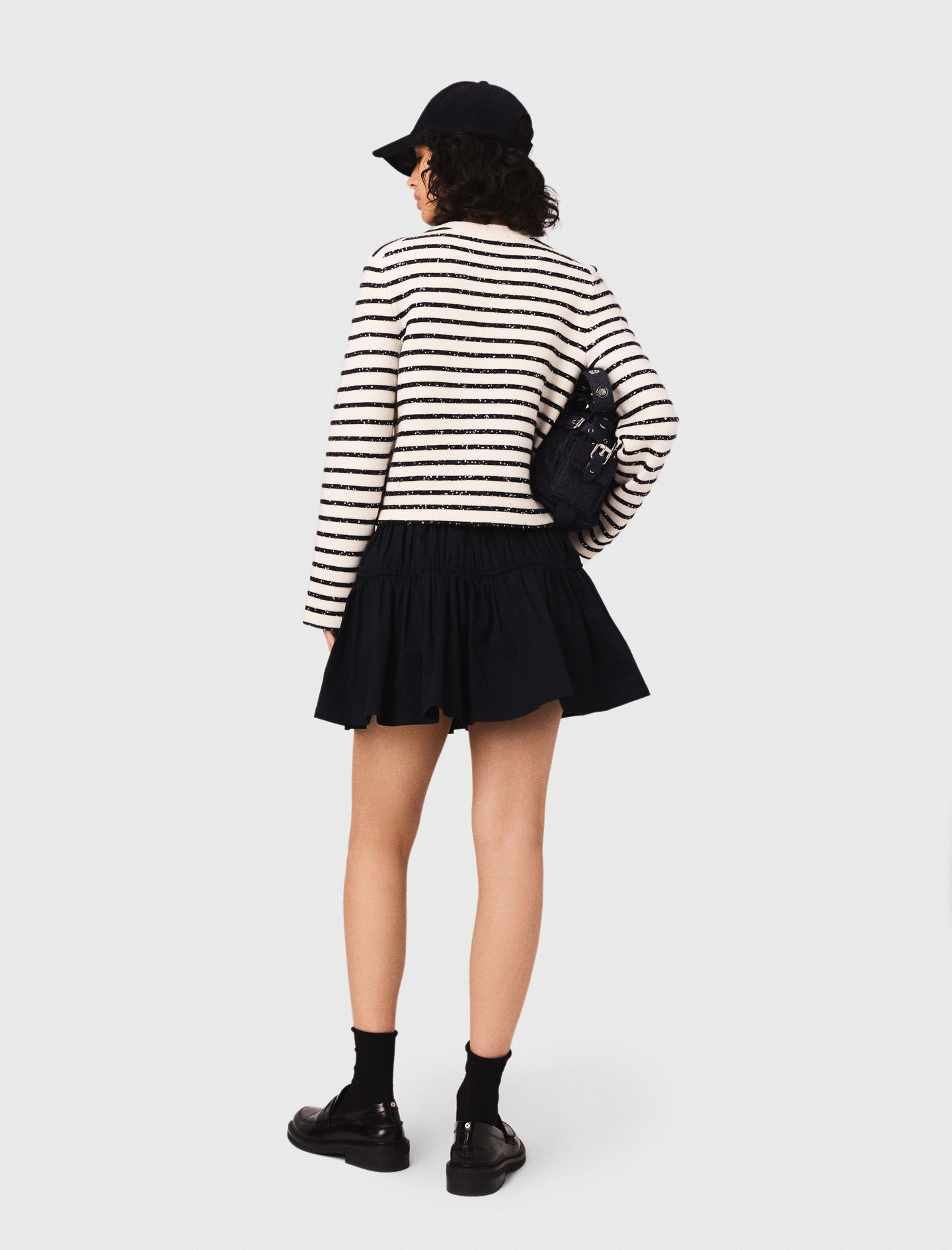 Cardigan de lana con lentejuelas