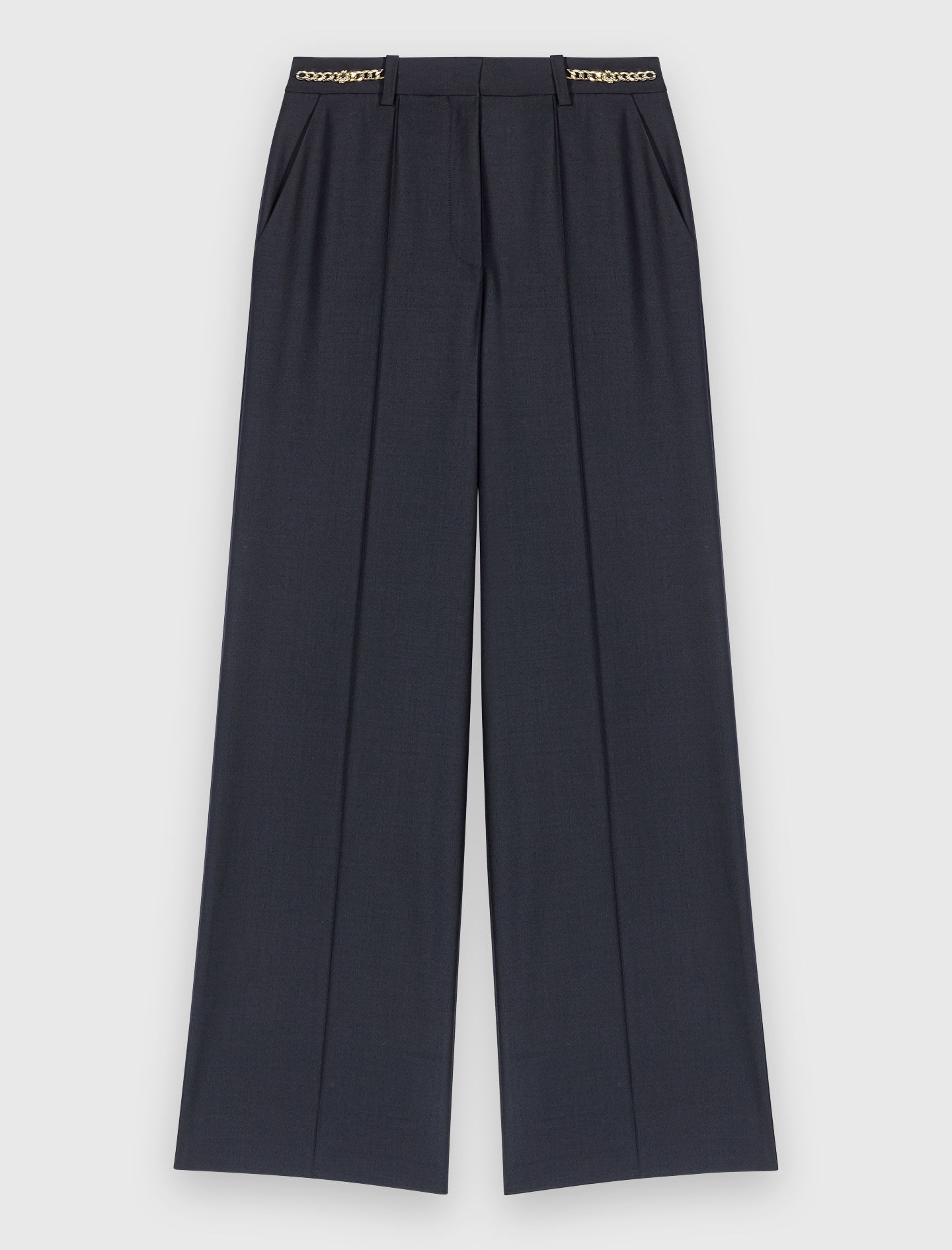 Pantalones de traje con detalle de cadena