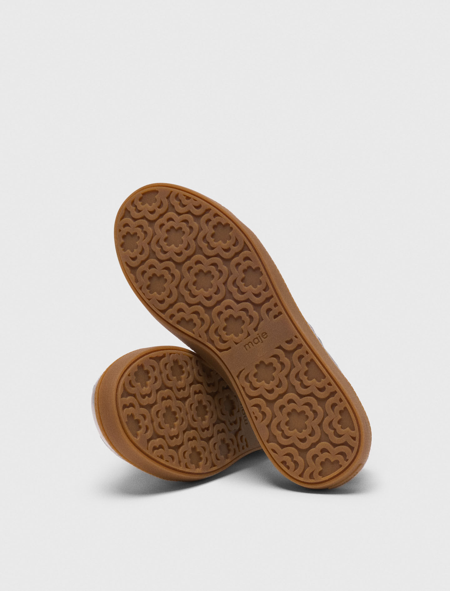Zapatillas de cuero metálico