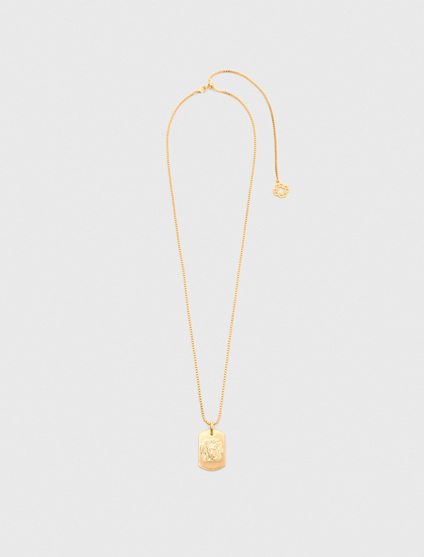 Collar con placa de signo zodiacal