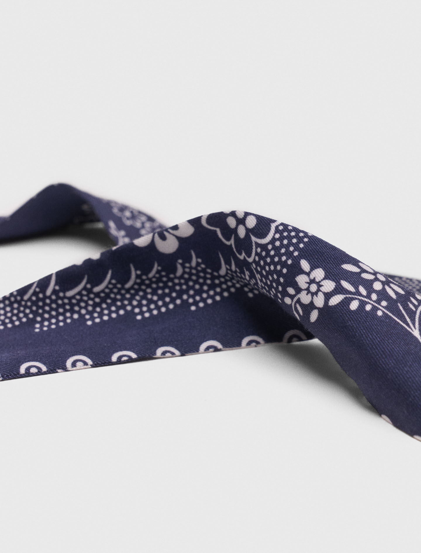 Cinta con estampado de tela twill